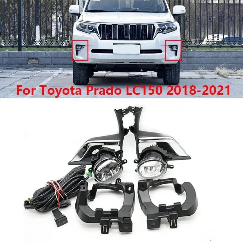 Para Toyota Land Cruiser Prado LC150 2018 2019 2020 2021 Amortecedor Dianteiro LED Luz De Nevoeiro Refletor Lâmpada Chic