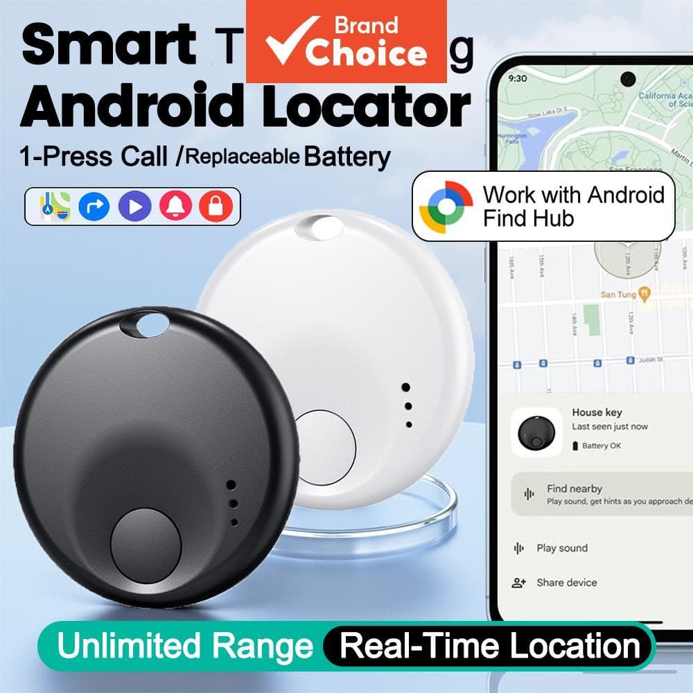 Smart Finder Tag compatível com o Google Find My para Android, rastreador GPS, dispositivo vestível para rastreamento de