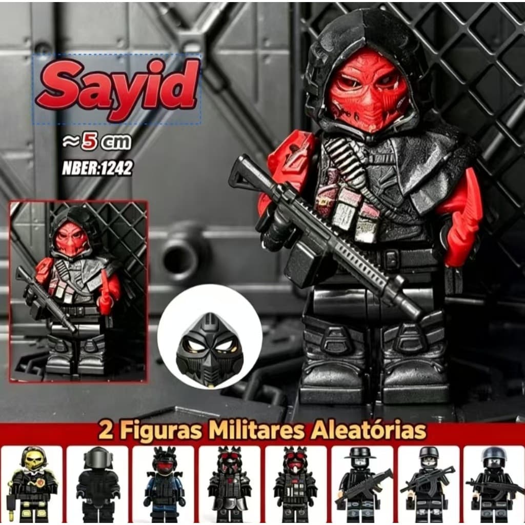 Compatível com bonecos Lego Delta Force, preço baixo: Sed, Luna, Red Wolf, Prisioneiro, presente de brinquedo militar Id