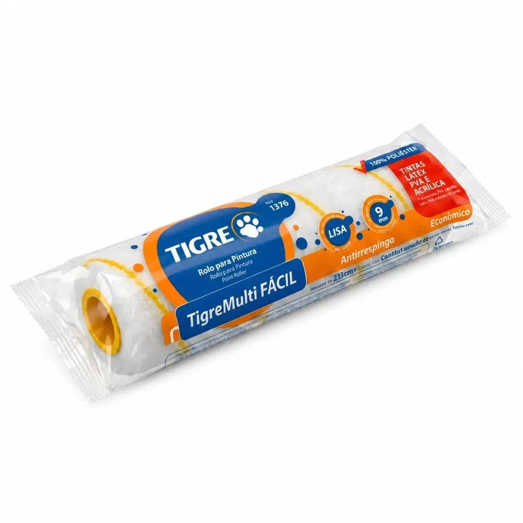 Rolo Para Pintura TigreMulti Fácil Econômico 23cm Tigre