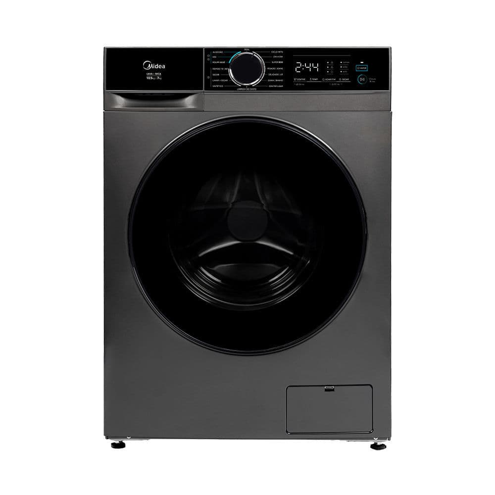 Lava e Seca 10,5kg Titanium Inverter Ciclo Pet Midea