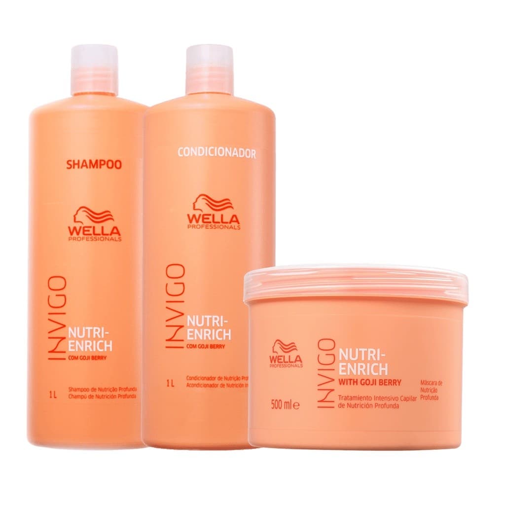 Kit Shampoo e Condicionador Nutri-Enrich 1L + Mascara