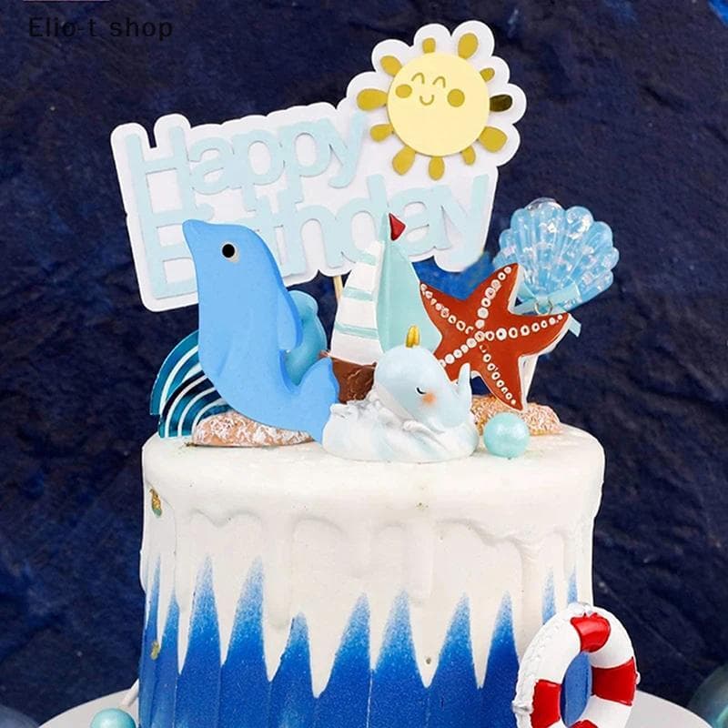 Elio-t Criaturas Do Mar Silicone Moldador Fondant Assando Bolo Resina De Chocolate DIY Molde De Peixe Ferramentas De Dec