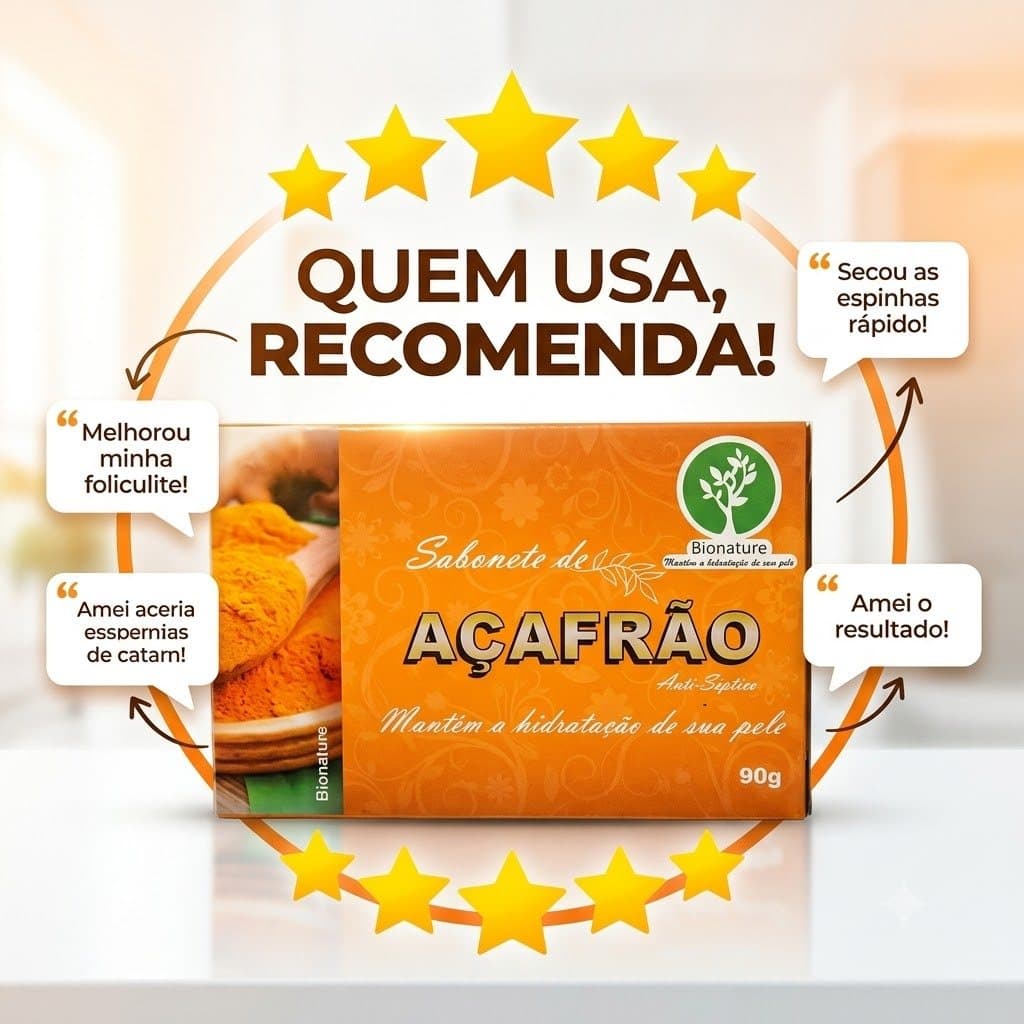 Promoção Sabonete Natural Açafrão Depilatório Nativa 90g