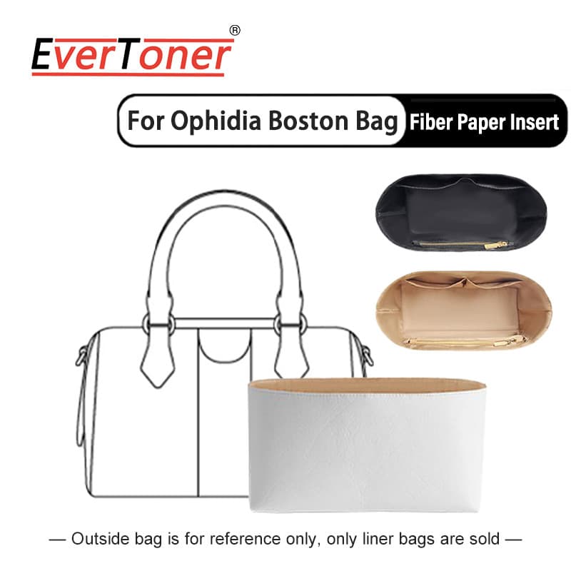 EverToner Bolsa Organizador Inserir Multi Bolso Shaper Para Ophidia Boston Mulheres Viagem Diária Armazenamento De Cosmé