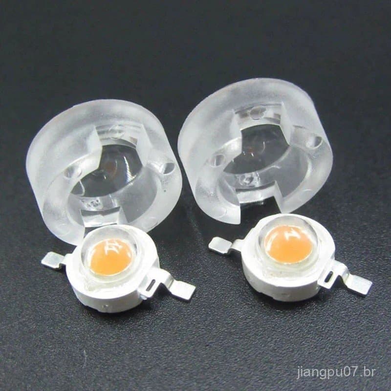 Kit de 10 Lentes LED IR de Alta Potência de 13mm, Lentes PMMA de 15-100 Graus para Luzes de Monitor CCTV de 1W/3W/5W