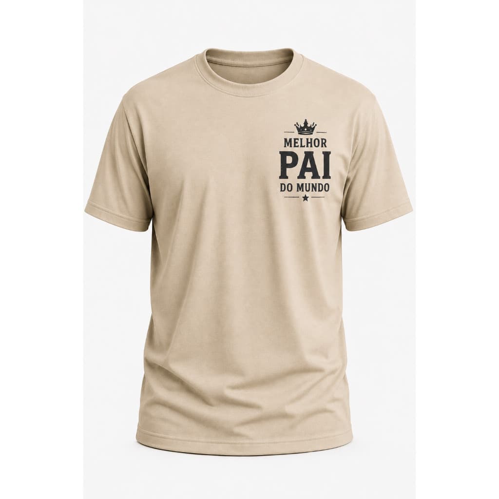 Camiseta Dia dos Pais Masculina Estampada Presente Melhor Pai Algodão