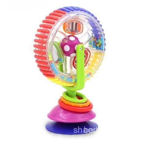 Roda Gigante Rotativa, Brinquedo Sensorial de 3 Cores com Ventosa, Educacional para Bebês