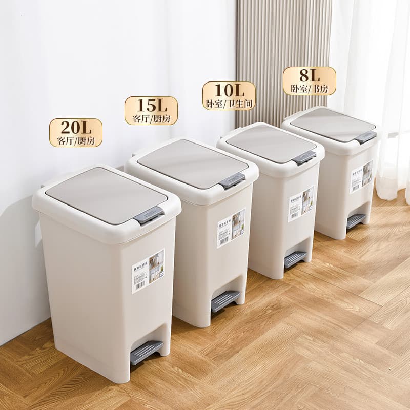 Lixeira grande para uso doméstico, para quarto, sala de estar, dormitório, lixeira simples para banheiro, cozinha, lavab