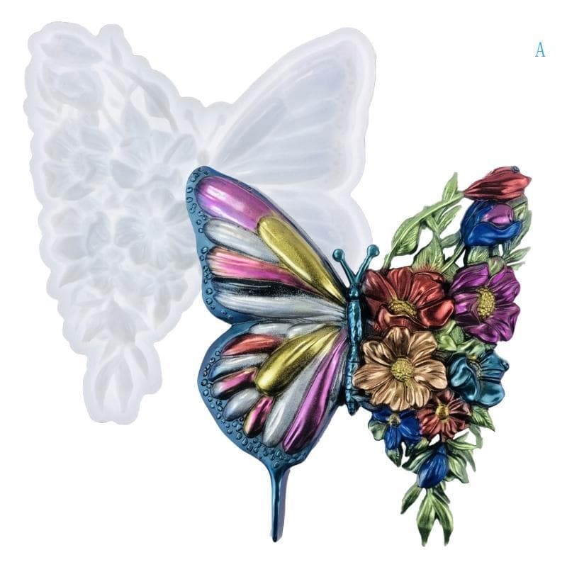 DIYs Parede Pendurado Pingente Molde Forma Borboleta Ornamento Moldes Silicone Artesanato Fazendo Para Salas