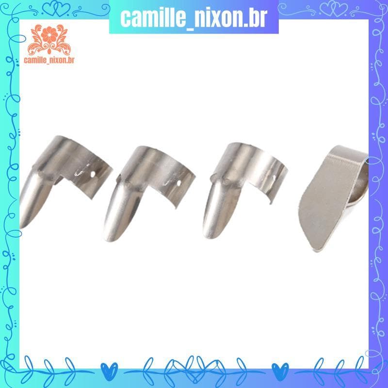 [camille_nixon.br] 3 Palhetas De Metal + 1 Conjunto De Para Guitarra Dobro Banjo , etc .