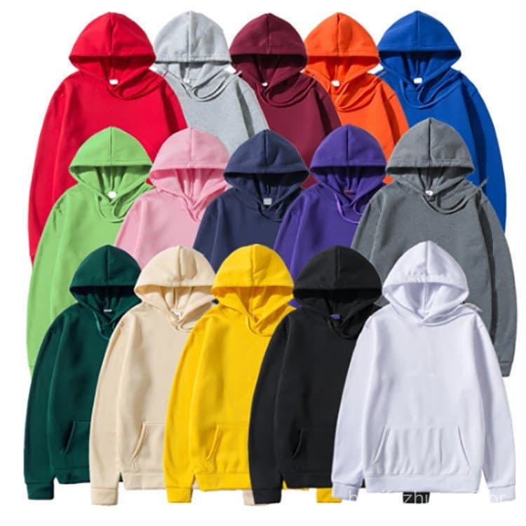 Moletom masculino escovado feminino outono inverno escovado em branco moletom masculino tamanho grande cor sólida pulôve