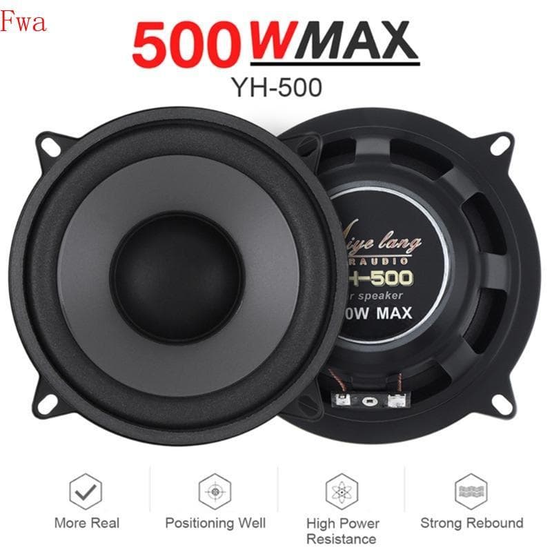 Alto-Falante Para Carro Fwa 5 Polegadas 500 W Coaxial Falantes Hifi Automáticos Veículo
