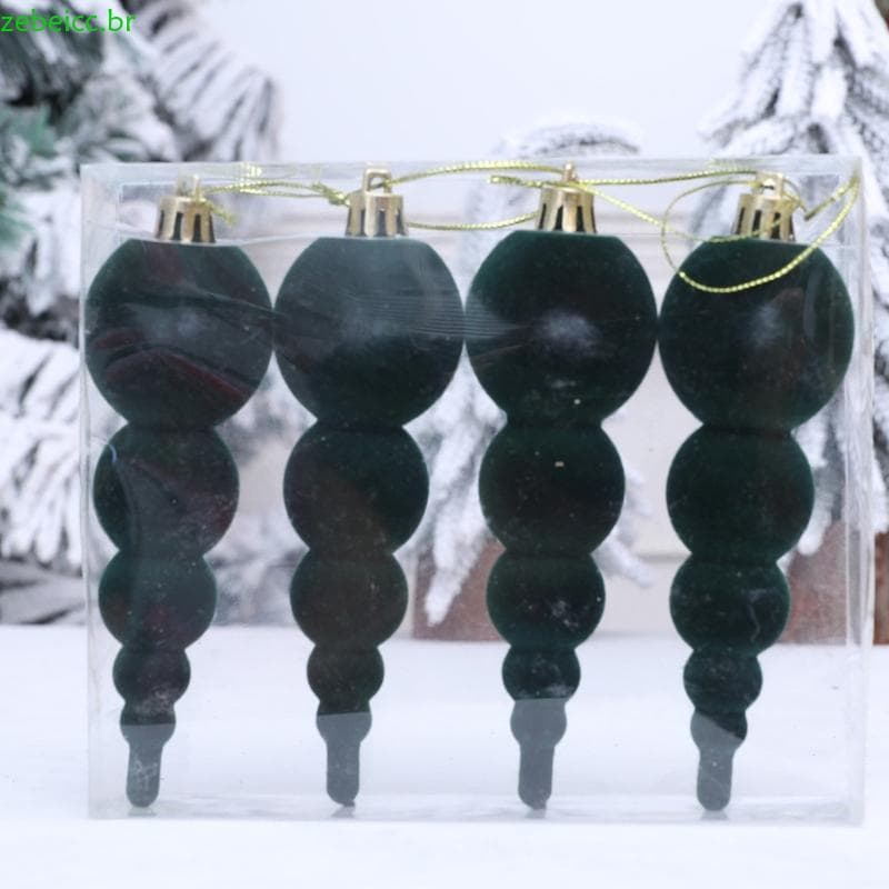 zebeicc Feriado Reunindo Enfeites Pendurados Aveludados 4 Peças Decorações Cabaça Macia Para Árvore Natal E Casa