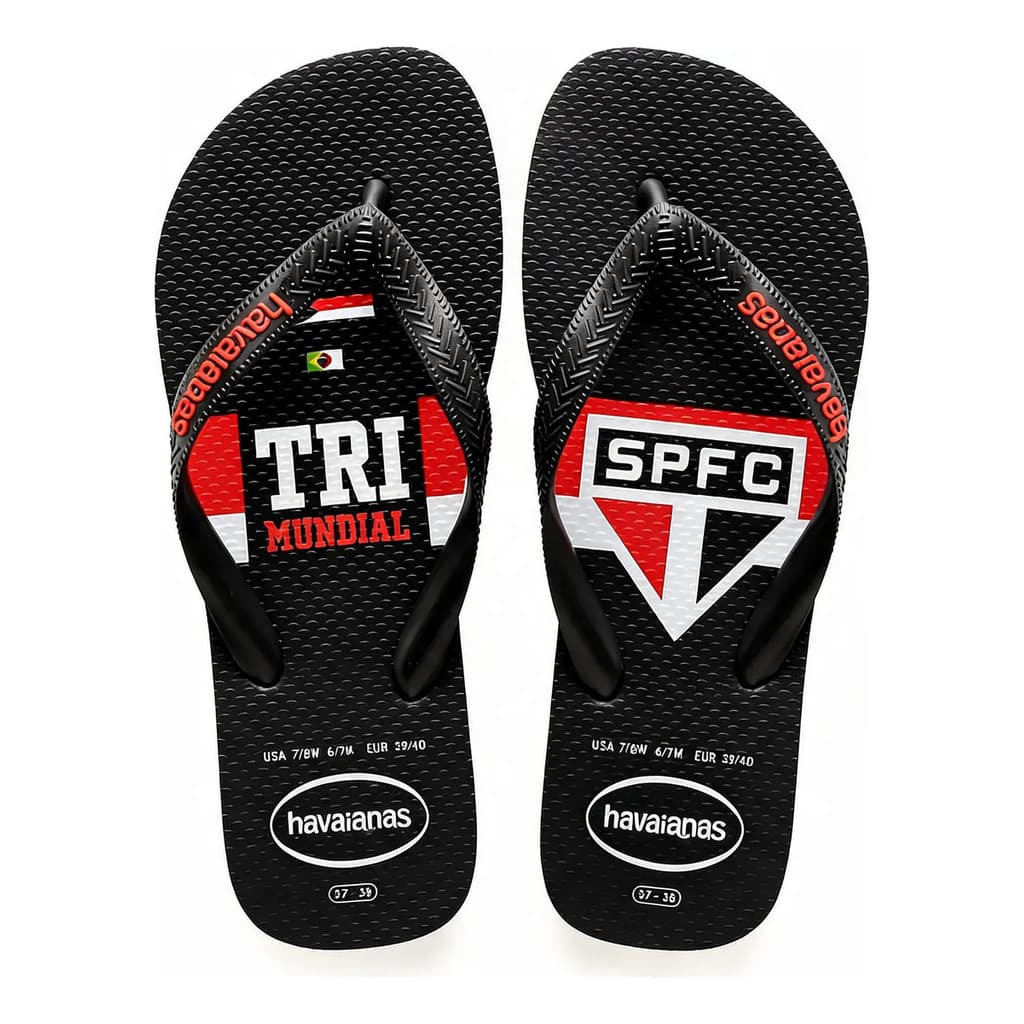 Chinelo Havaianas Top Times Spfc Original Lançamento 2026