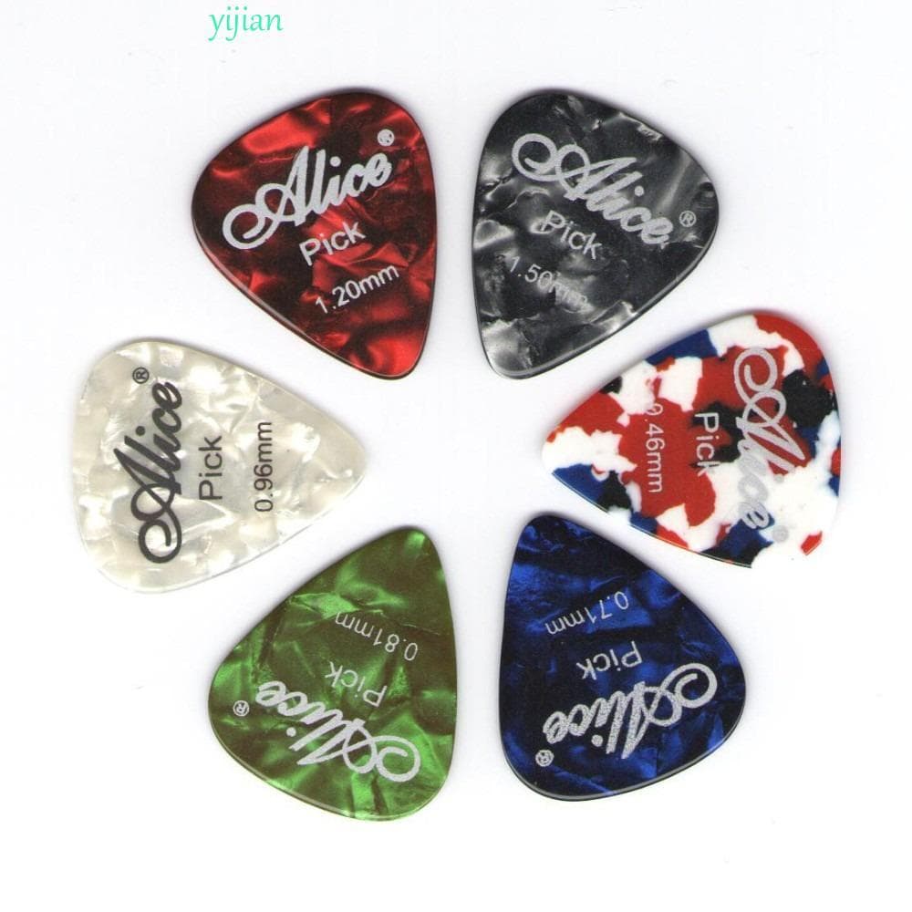 YIJIAN 5 Peças De Palheta De Guitarra Em Cores Mistas , Palhetas De Celulóide De Cor Aleatória , Acessórios