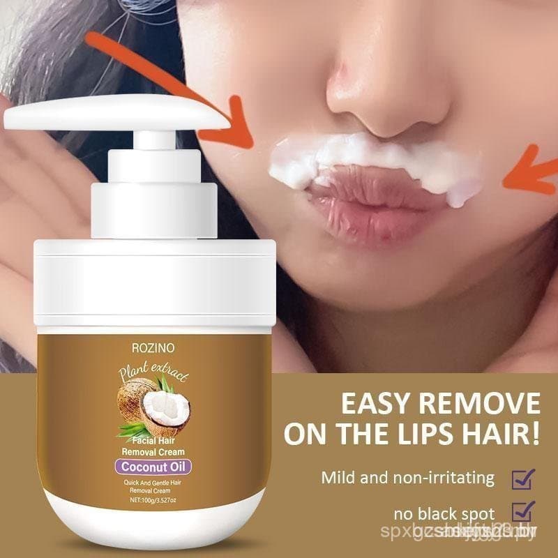 Depilador Facial ROZINO, Depilador Facial de Coco, Adequado para os lábios e maxilar superior das mulheres, Adequado par