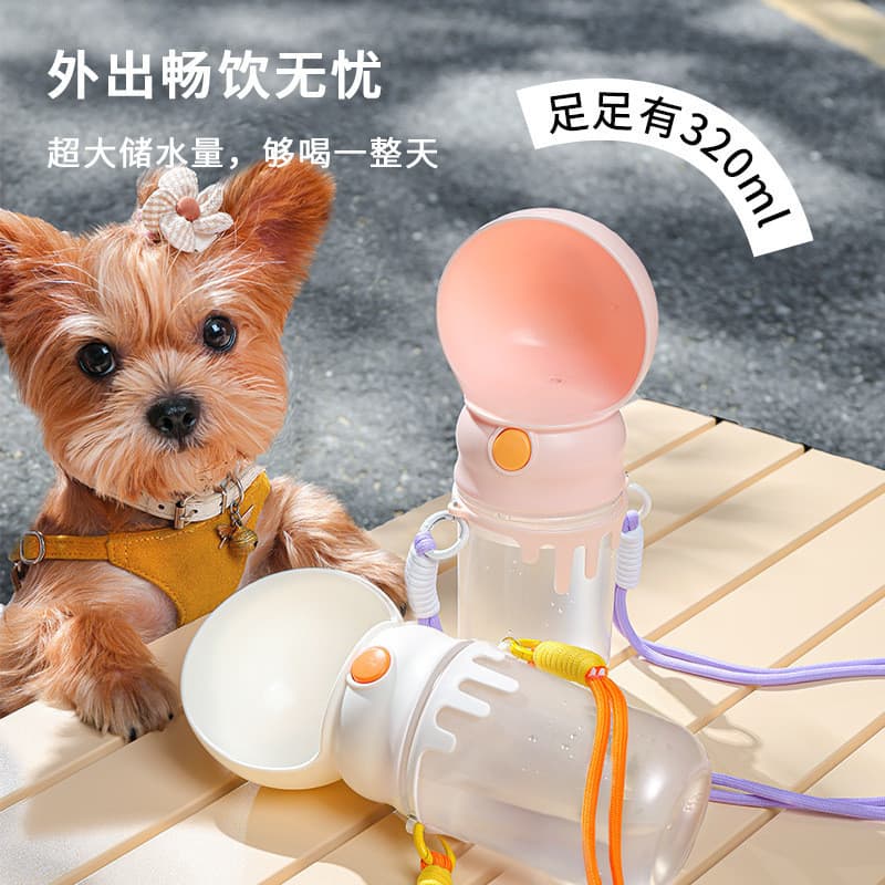 Copo de água para cães ao ar livre, copo de água potável para animais de estimação, copo de acompanhamento para caminhad