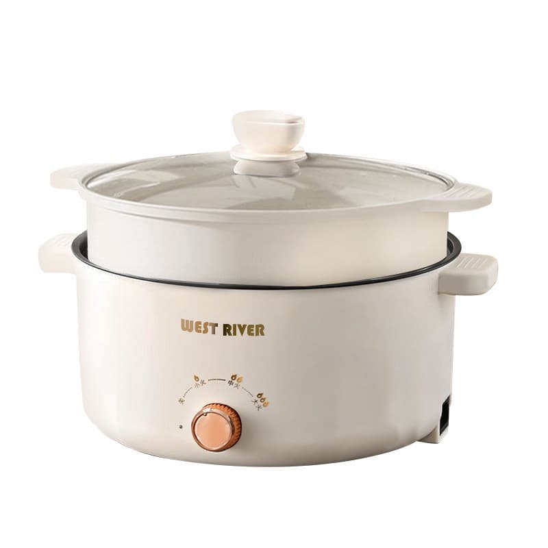 Cozinhar vaporizador elétrico antiaderente panela de arroz fogão elétrico dormitório panela quente elétrica de grande ca