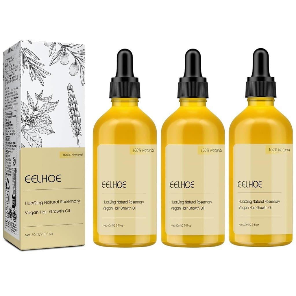Óleo para Crescimento Capilar Eelhoe 180 ML, Óleo Orgânico de Alecrim Carvenchi para Crescimento Capilar Natural, para C