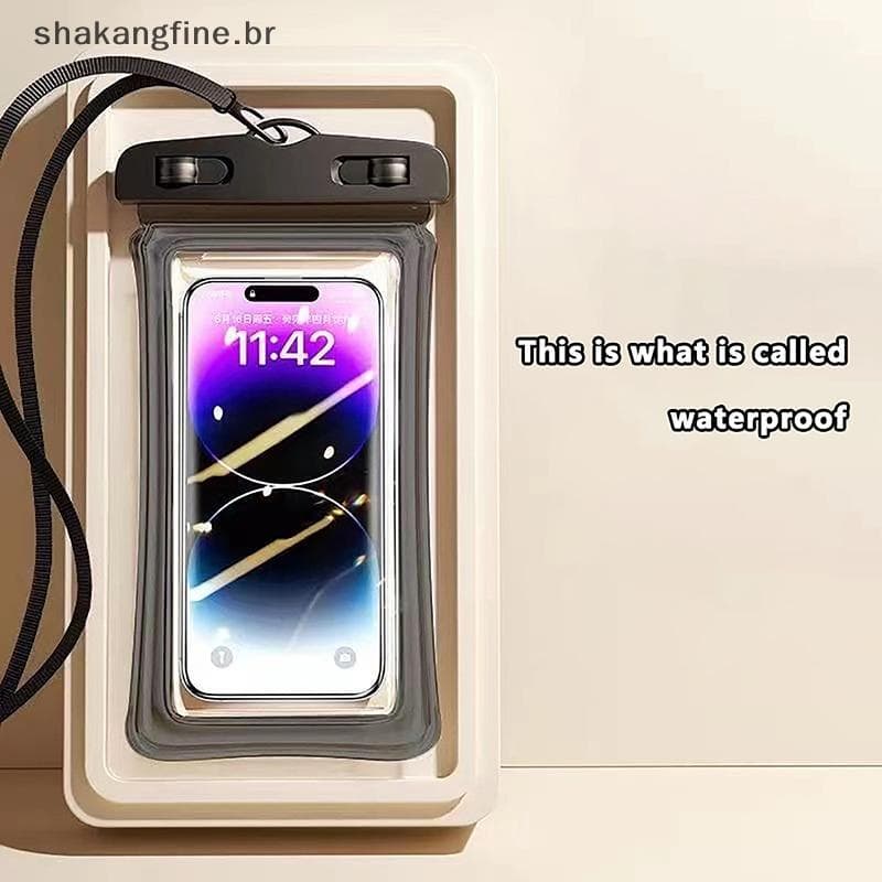 SHBR Bolsa À Prova D'água Para Celular Com Tela Sensível Ao Toque , Autovedante Natação , Transparente , Capa .