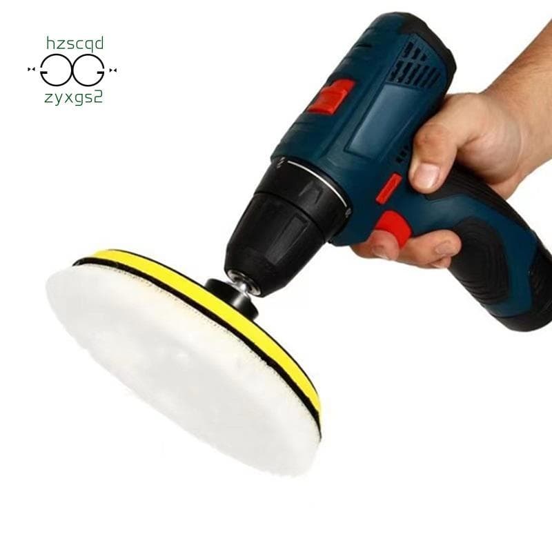Kit De Ferramentas De Polimento Almofada Carro Cera Esponja Disco Roda Lã Auto Pintura Cuidados Polidor Almofadas Para O