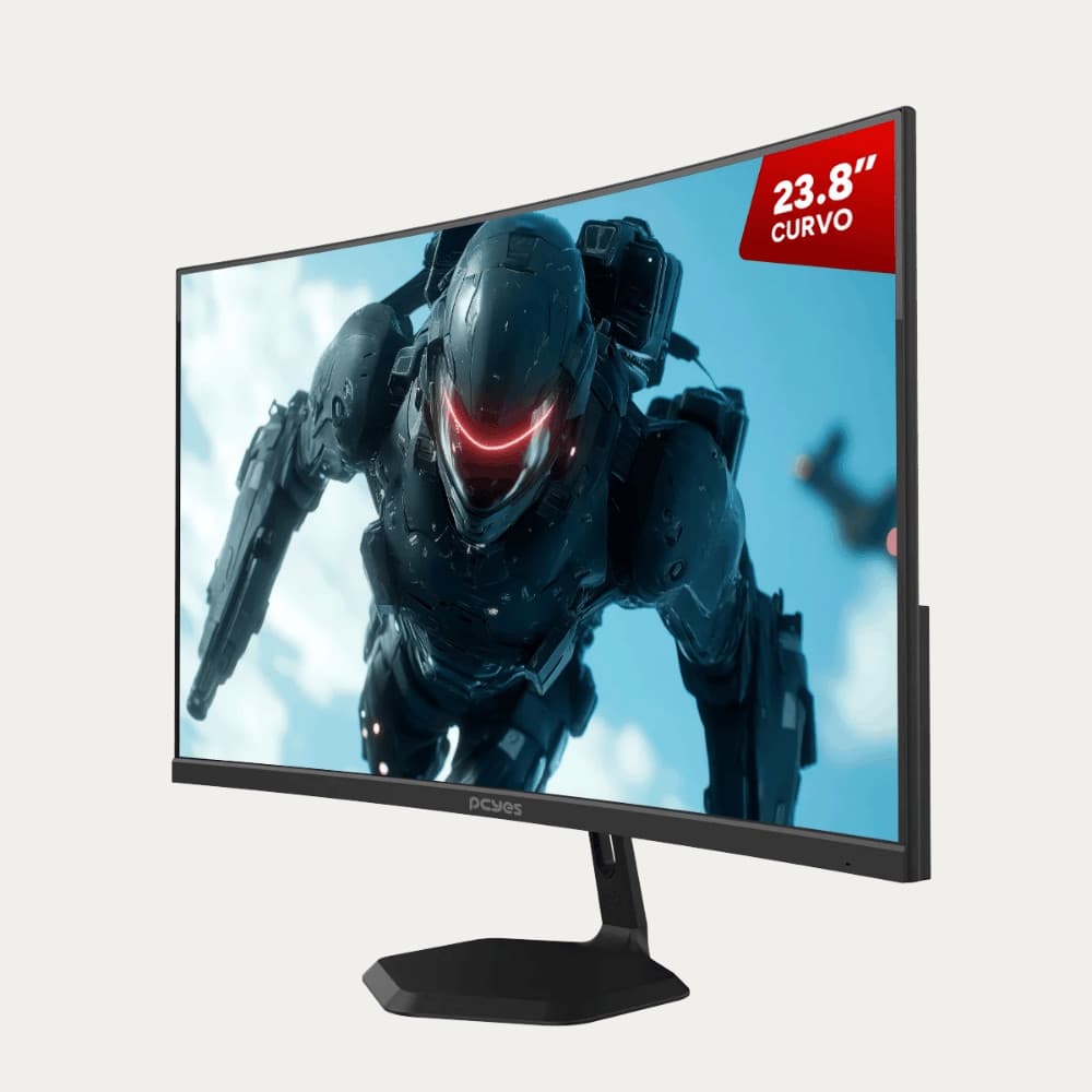 Monitor Gamer Curvo Quartzo Q23C 23.8" FHD 100Hz 5ms Preto Gamer Pcyes
