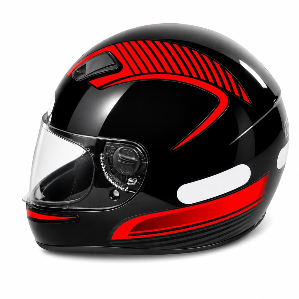 Capacete EBF 7 Power Fechado Viseira Cristal Moto TAM 60