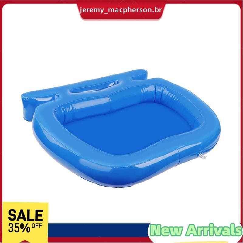 Banho De Pés De Piscina , Bandeja Inflável Para Lavagem Escada De Entrada Bacia De Portátil Piscinas , 1 Peça