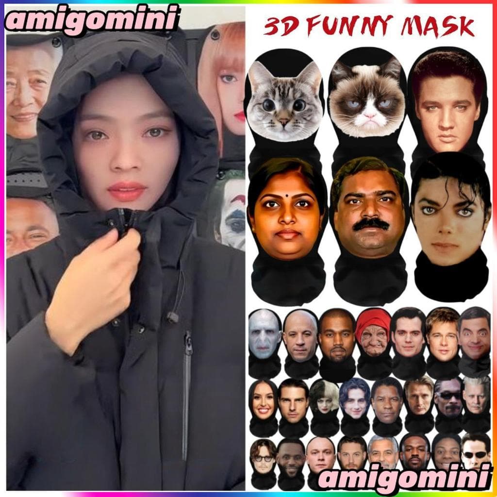 Máscara Facial Completa 3D Da Série Celebrity-Simulação iShowSpeed , Superstar Fun Para Fãs , Cosplay E Dramatização