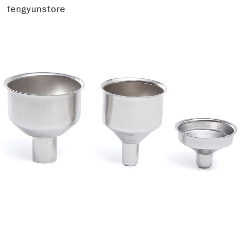 2 Pçs Funil De Aço Inoxidável Portátil Mini Pequena Boca Funis Barra Balão Universal Longa Cônico Óleo De Cozinha