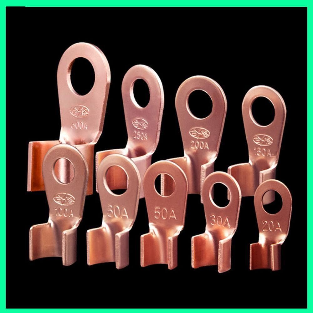 ESTRENAR 10 Unidades/Pacote OT Fio Terminal De Nariz Crimpagem , Furo De Parafuso 10A-80A Kit De Conector De Cabo , Cobr