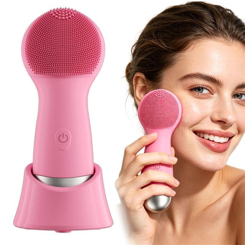 Purificador Facial Elétrico com Escova de Limpeza Profunda, Massageador Facial de Beleza para Cuidados com a Pele