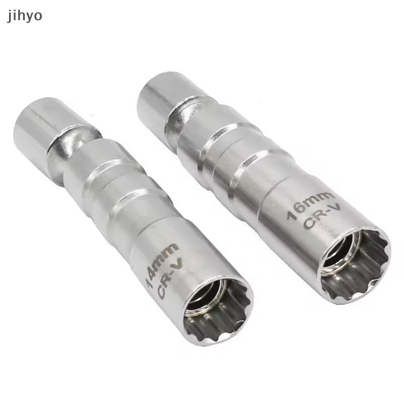[jihyo] Conjunto De Adaptador De Chave De Vela De Ignição Magnética Universal 14mm/16mm Unidade Flexível De 3/8 "