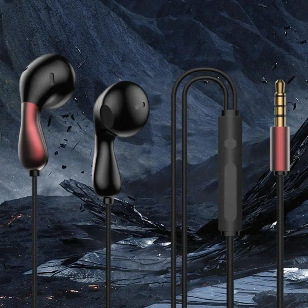 Fones De Ouvido Com Fio , Fone Estéreo Hifi Redução De Ruído Intra-Auricular , Microfone HD Elegante Tipo Plugue C E De