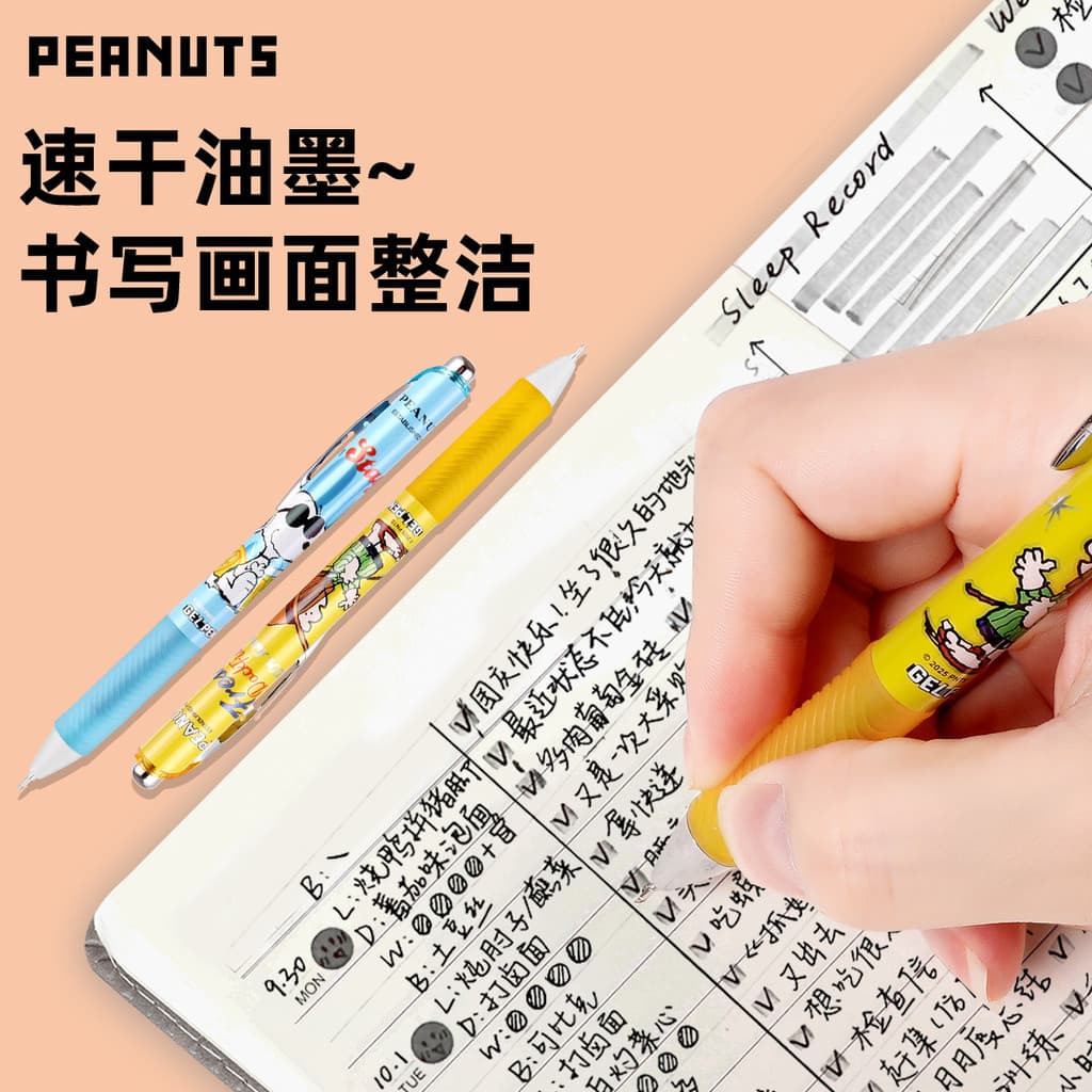 Caneta gel Crayon Shin-chan, caneta de assinatura para estudantes com design estético de desenho animado, caneta gel ret