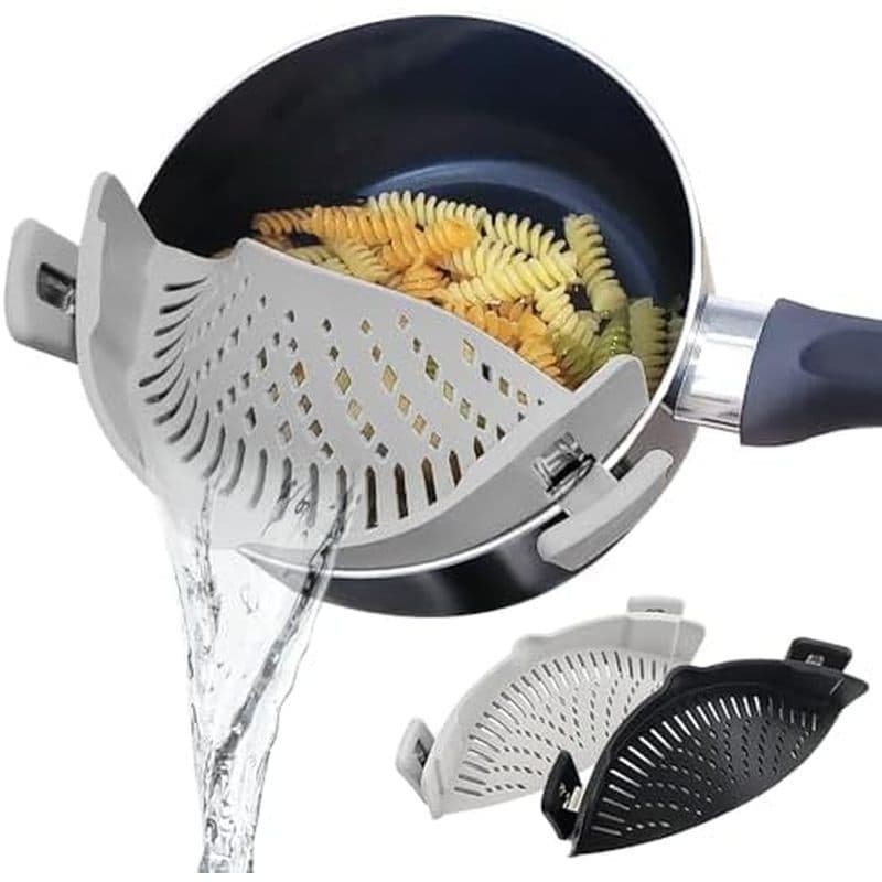 Clipe De Silicone No Filtro Para Panelas E Frigideiras , De Alimentos Massas , Carne , Legumes , Frutas , Arroz , Escorr