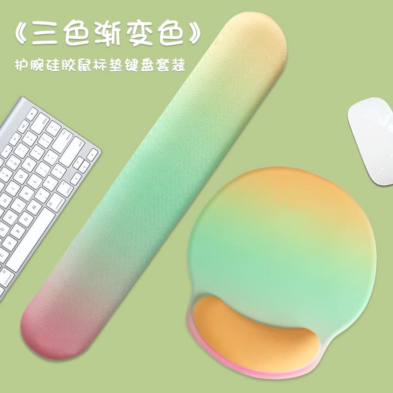Mouse pad de pulso engrossado 3D almofada de pulso Silicone teclado de Laptop descanso de mão escritório casa menina