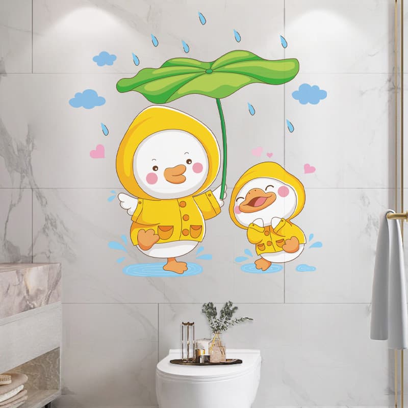 Criativo banheiro toalete à prova dwaterproof água auto-adesivo adesivo adesivos de parede telha decoração da parede cap