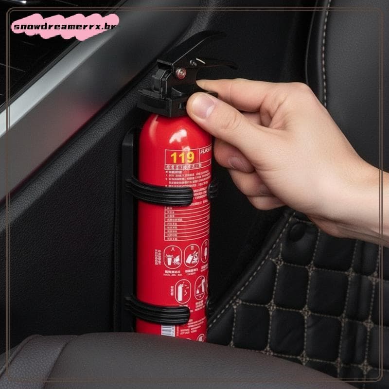 Suporte Universal Para Extintor De Carro , ABS Sólido Interior De Automóveis , Uso De Segurança De Emergência BR