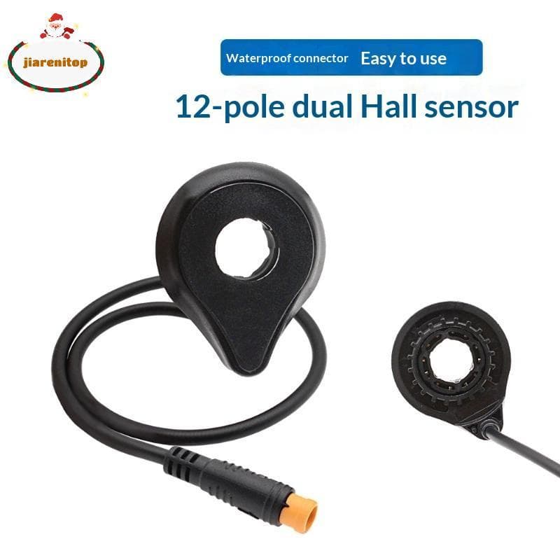 jiarenitop 1 Peça Impulsionador De Pulso Universal Sistema De Assistência De Pedal À Prova D'água Duplo Hall 12 Ímã E-Bi