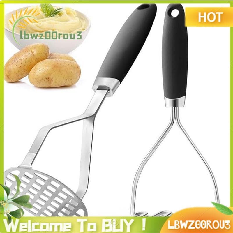 Conjunto De 2 Peças De Aço Inoxidável Para Espremedor De Batatas , Incluindo Alça De Silicone Purê Vegetais , Frutas , A