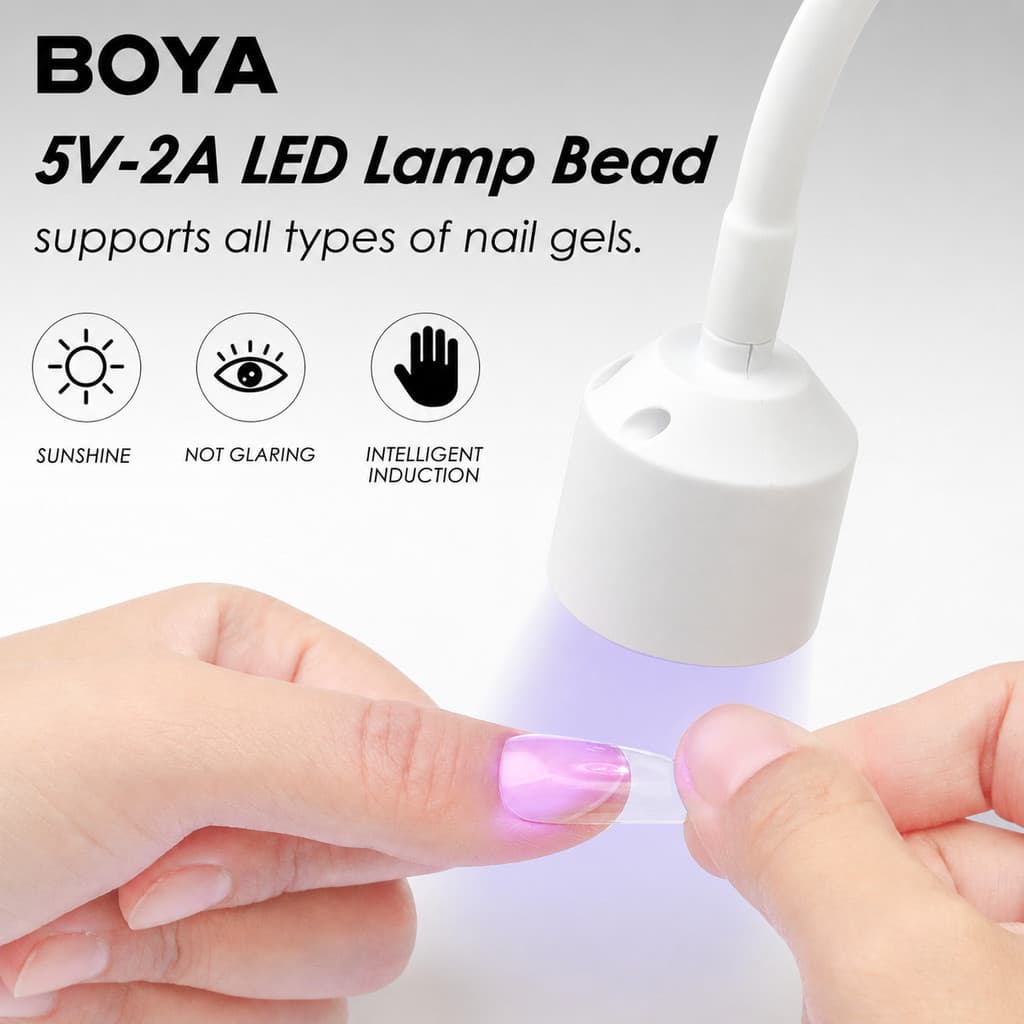 [Estoque pronto] Mini lâmpada de Manicure USB portátil LED luz UV Gel secador de cura de esmalte