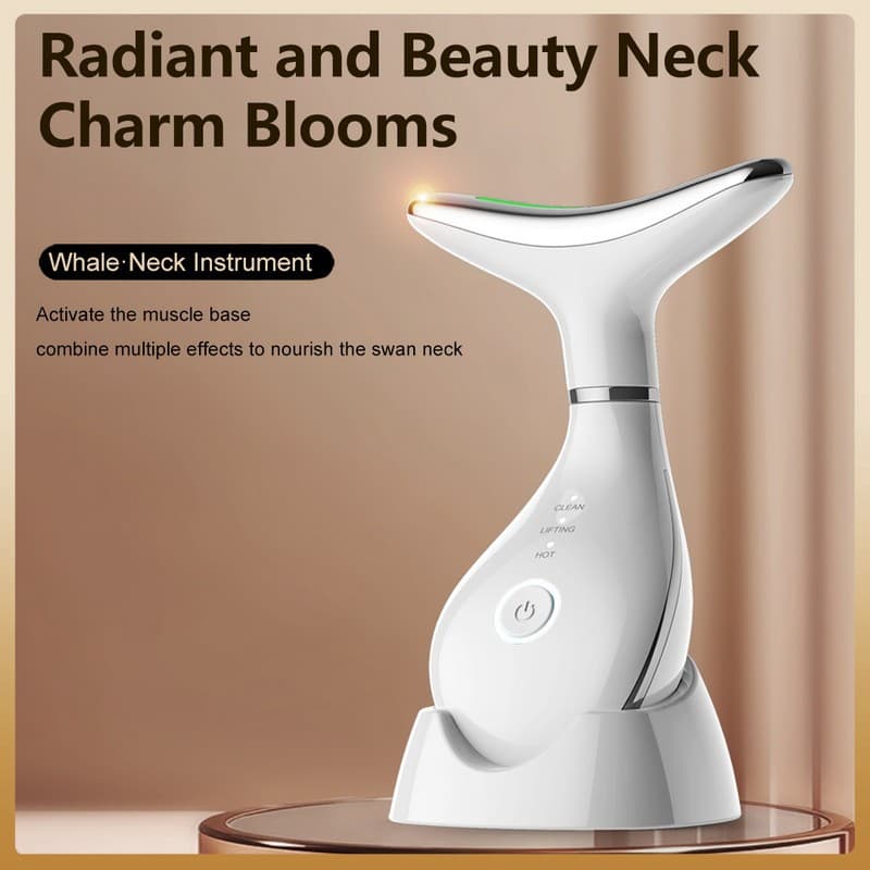 Novo Dispositivo de Beleza para o Pescoço, Dispositivo de Microcorrente para Contorno Facial em V, Dispositivo de Beleza