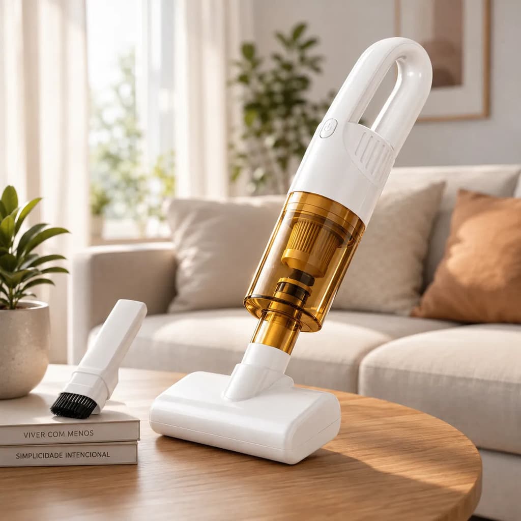 Mini Aspirador De Pó Portátil Sem Fio 3000pa Recarregável