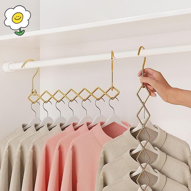 maoting } Cabides Mágicos Para Economizar Espaço , Organizador De Armário Dobrável , Guarda-Roupa , Cascata Ra 7 Espaços