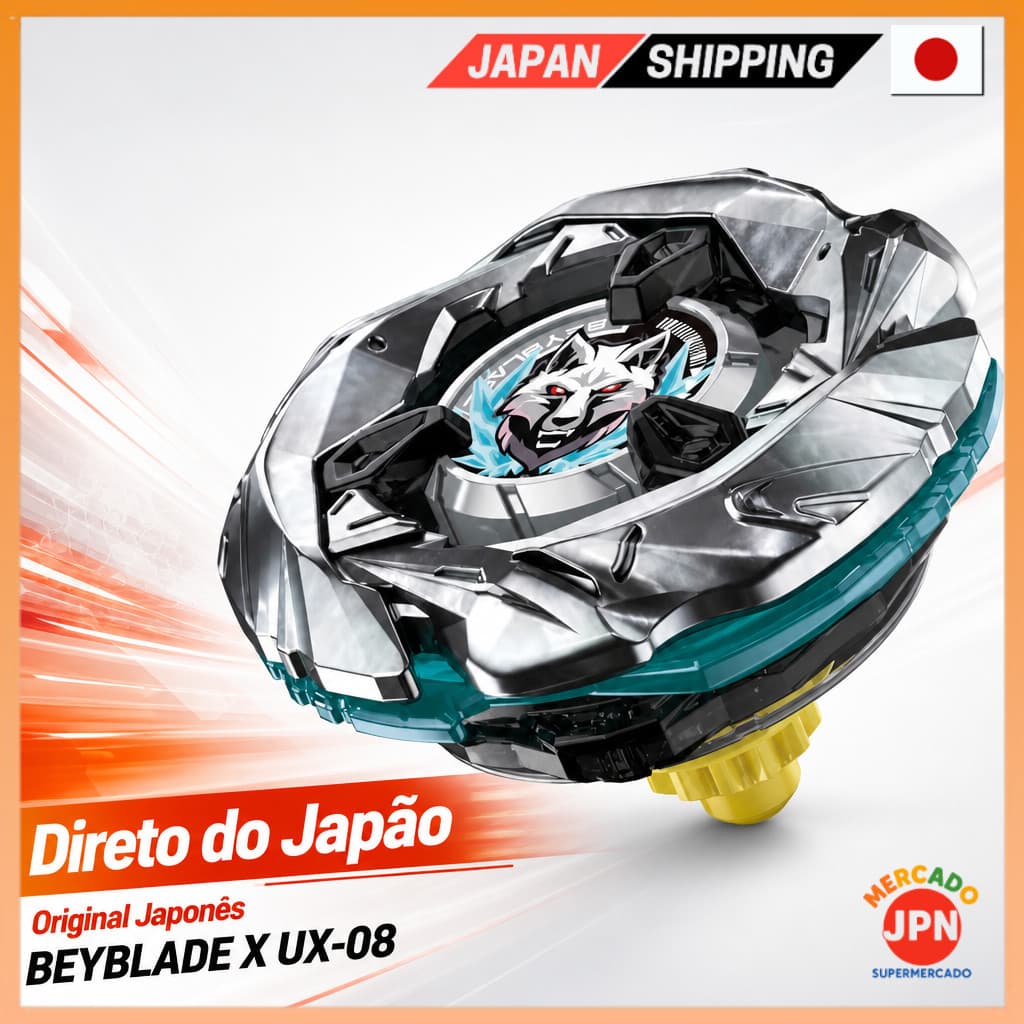 TAKARA TOMY BEYBLADE X UX-08 Starter Silver Wolf 3-80FB Direct from JAPAN