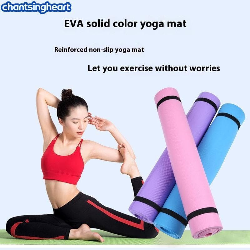 CHANT 1PC Thi Tapete De Yoga Anti-skid Esportes Esteira De Fitness 3MM EVA Conforto Espuma Para Exercício E Pilates Giná