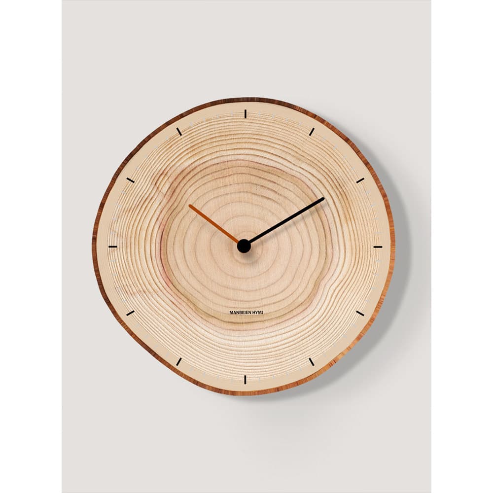 Log estilo sala de estar mudo relógio de parede perfuração-livre Baumkuchen restaurante relógio de parede moderno e mini