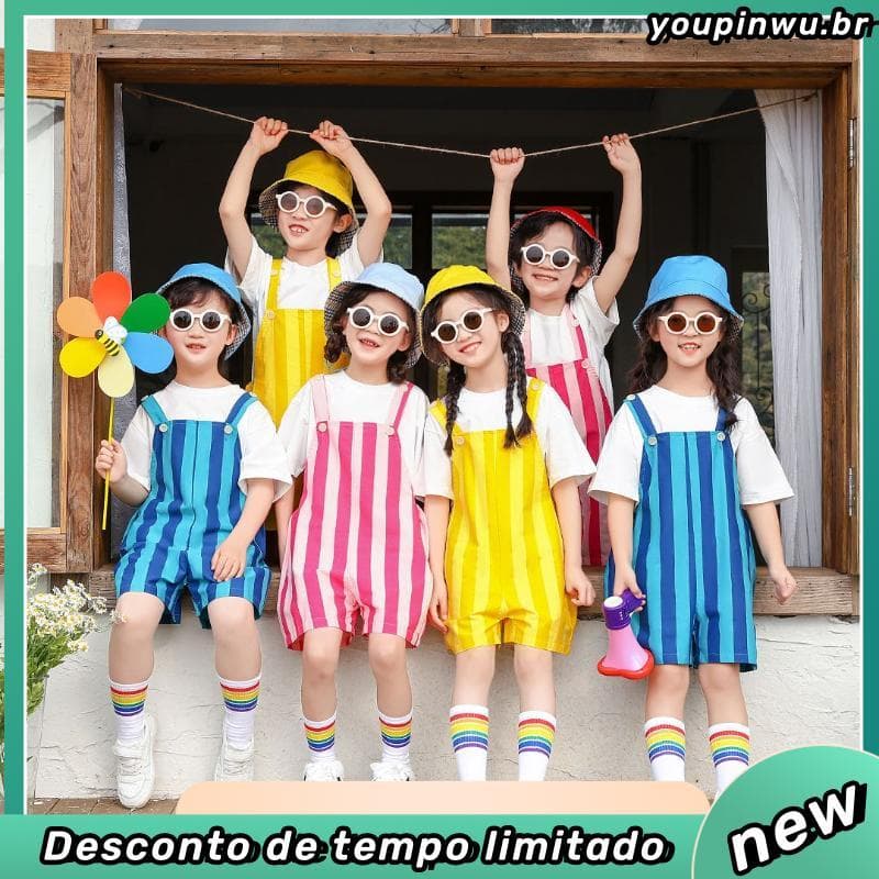 Dia das crianças traje de desempenho das crianças estudantes do ensino fundamental jogos Cheerleading coro traje jardim